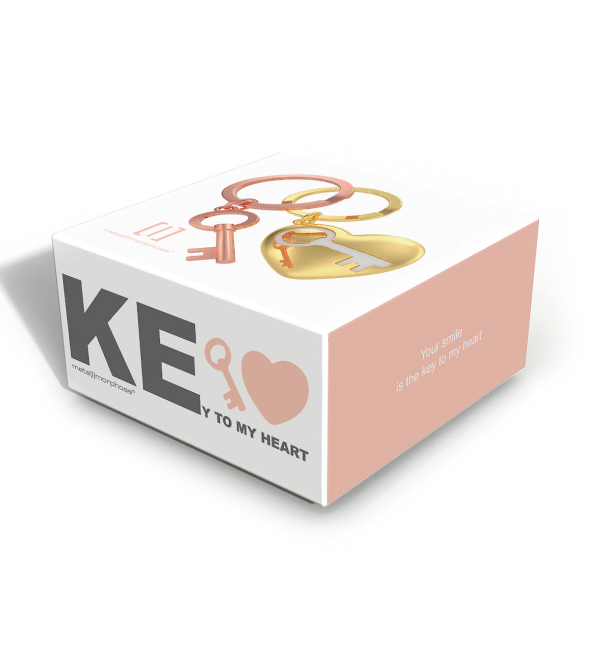 Heart and Key Keyring