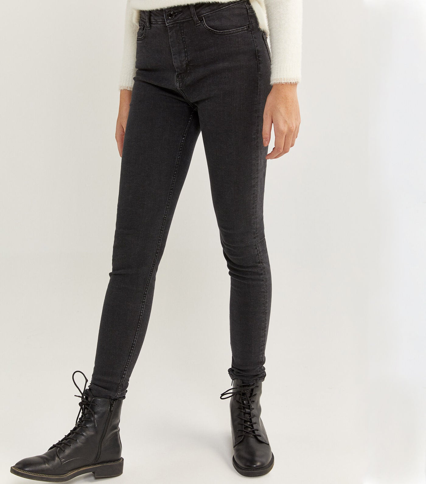 Sculpt Denim Trousers Black