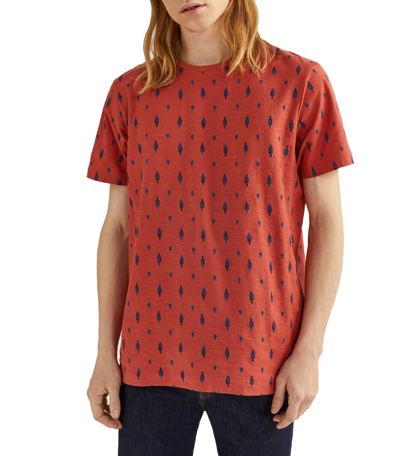 springfield ethnic print t-shirt - red print