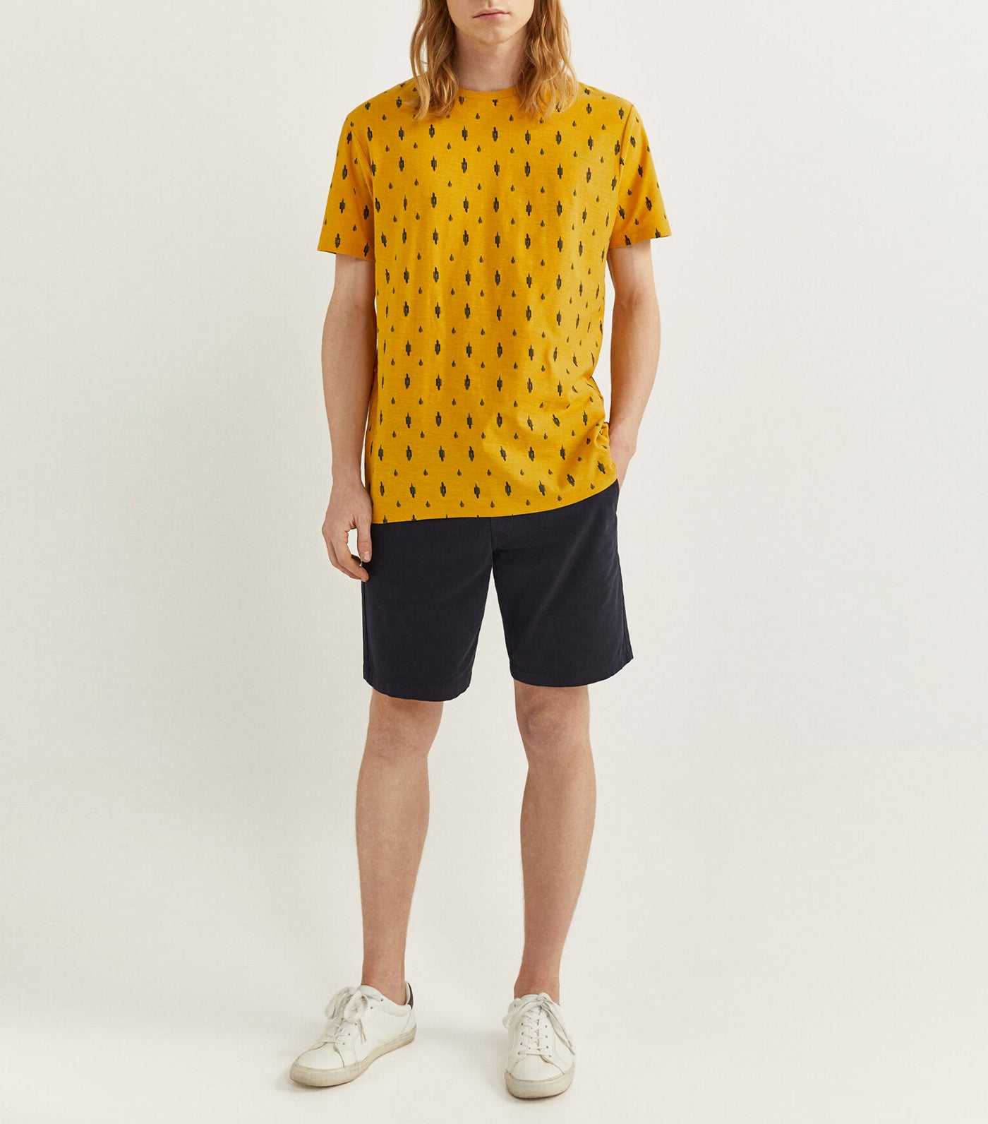 springfield ethnic print t-shirt - yellow print