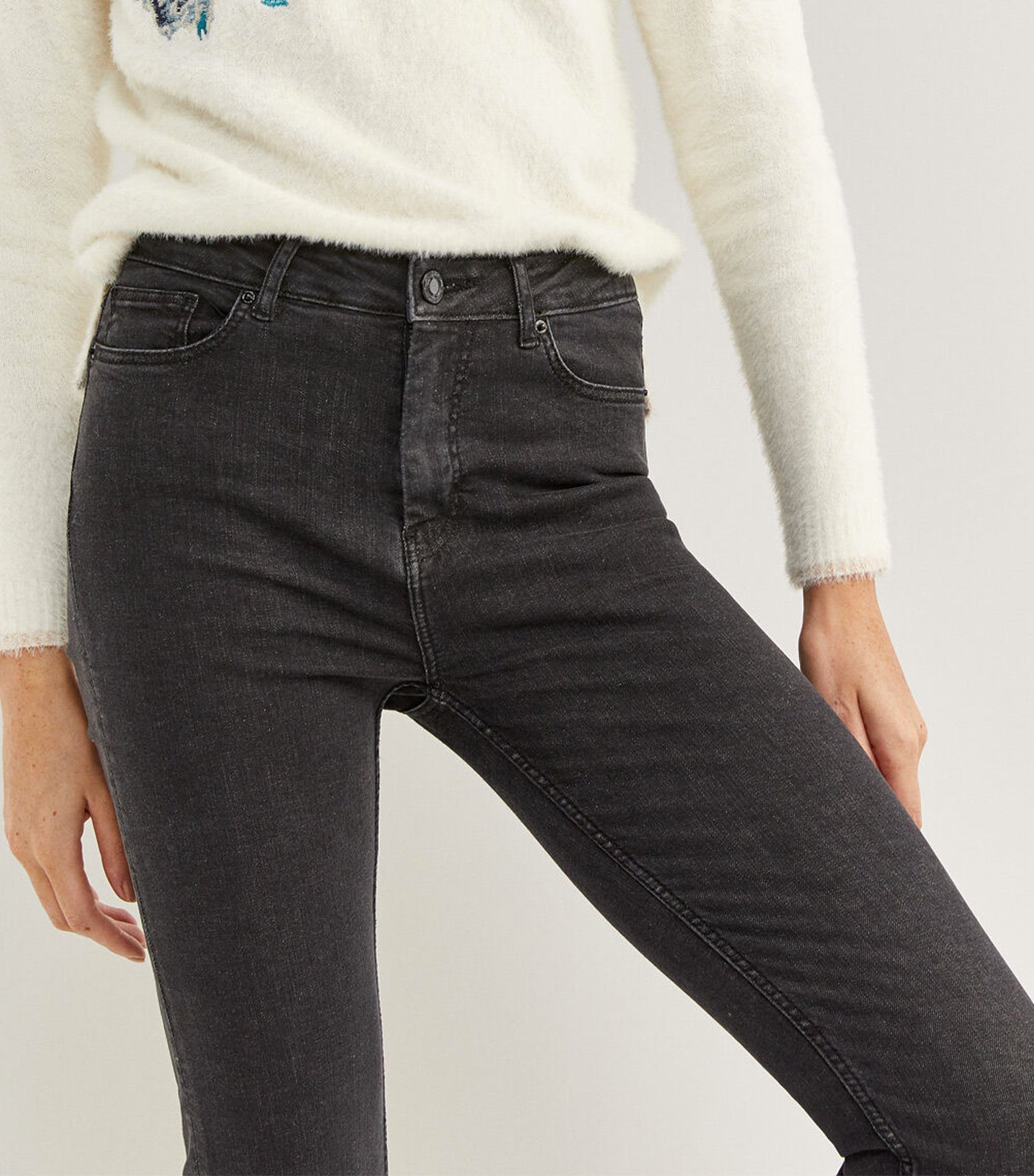 Sculpt Denim Trousers Black