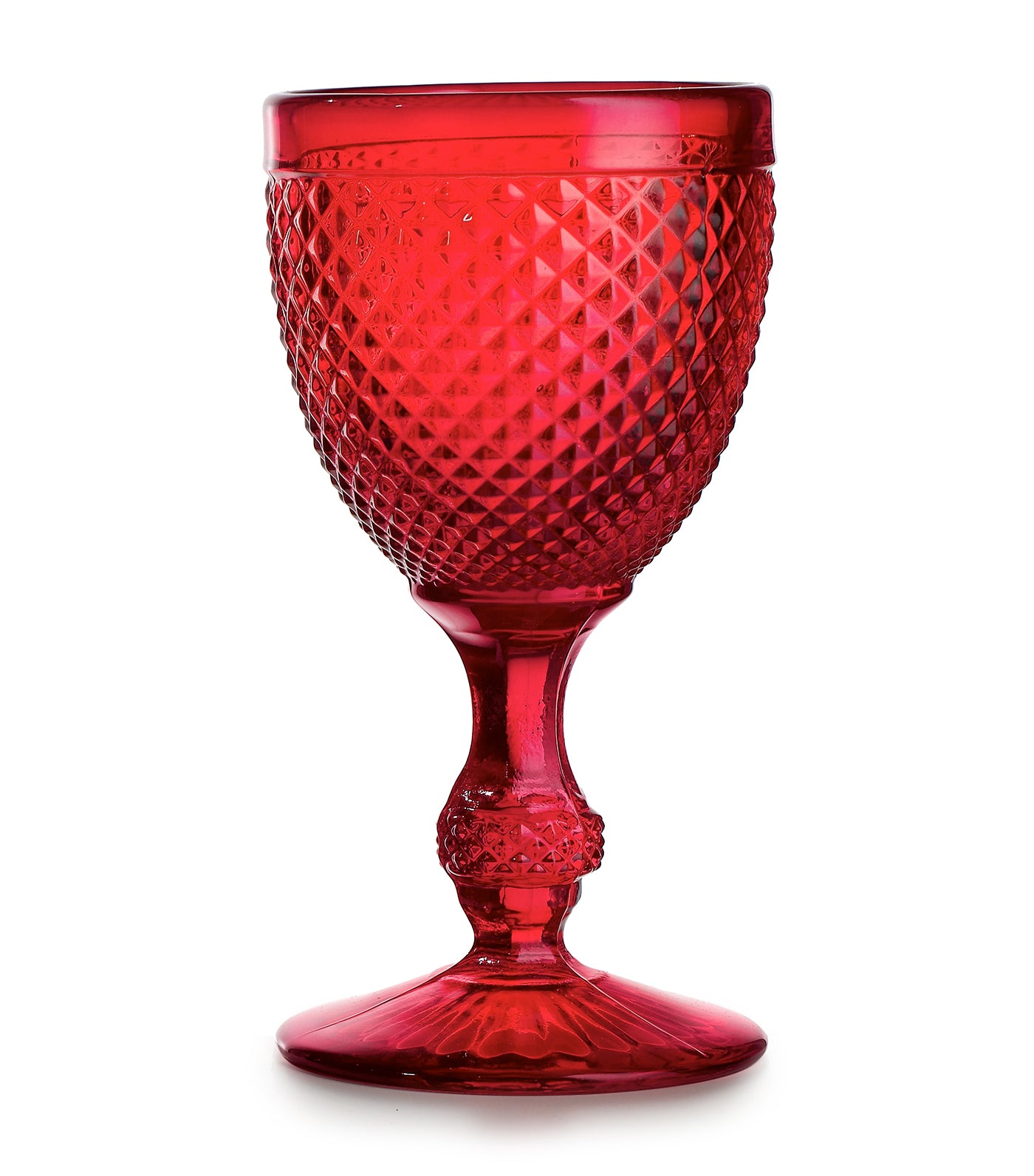 Bicos Vermelho Set of 4 White Wine Goblets