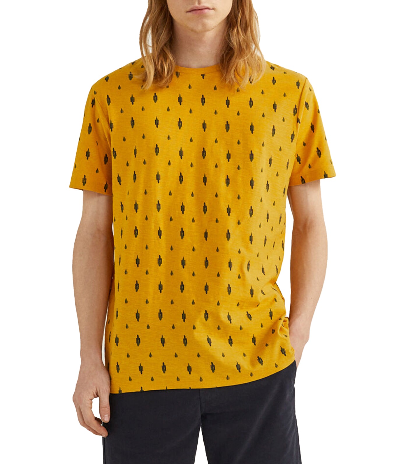 springfield ethnic print t-shirt - yellow print