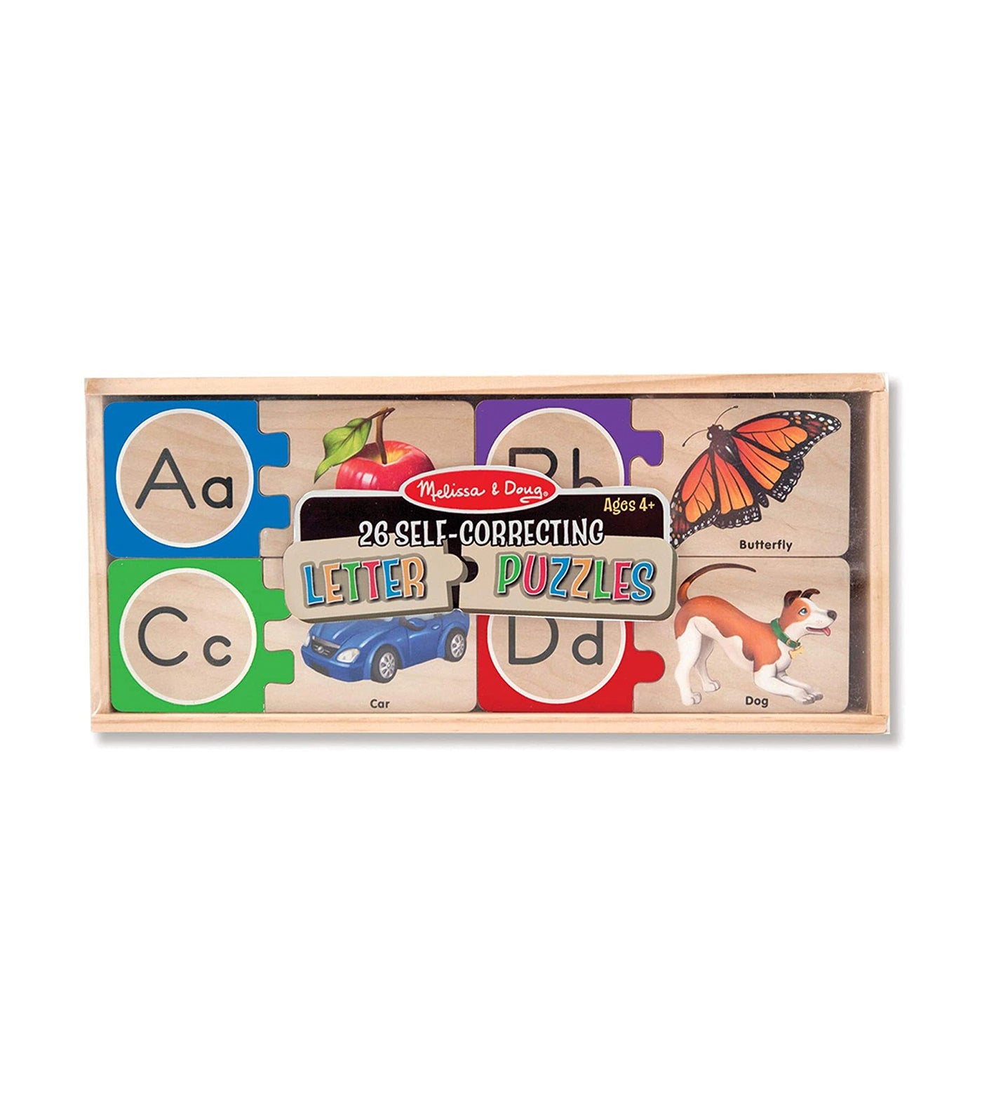 melissa & doug self-correcting alphabet letter puzzles