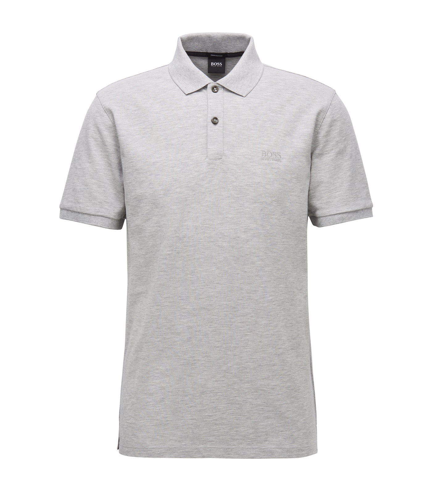 Pallas Pima-Cotton Piqué Polo Shirt Light Gray