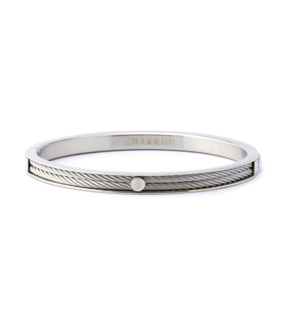 Charriol Forever Bangle Thin Silver | Rustan's