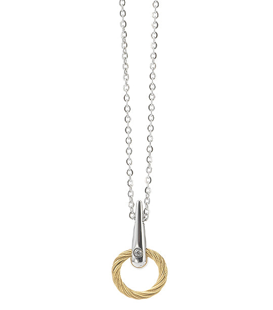 Infinity Zen Necklace Yellow Gold