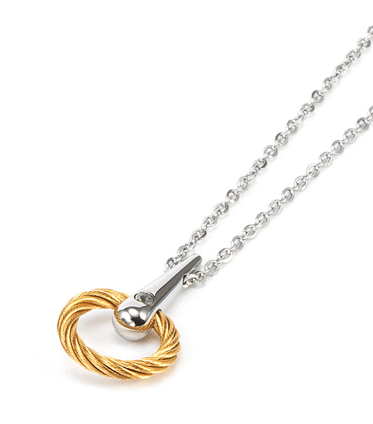 Infinity Zen Necklace Yellow Gold