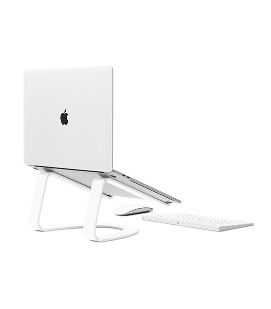 Curve Laptop Stand White