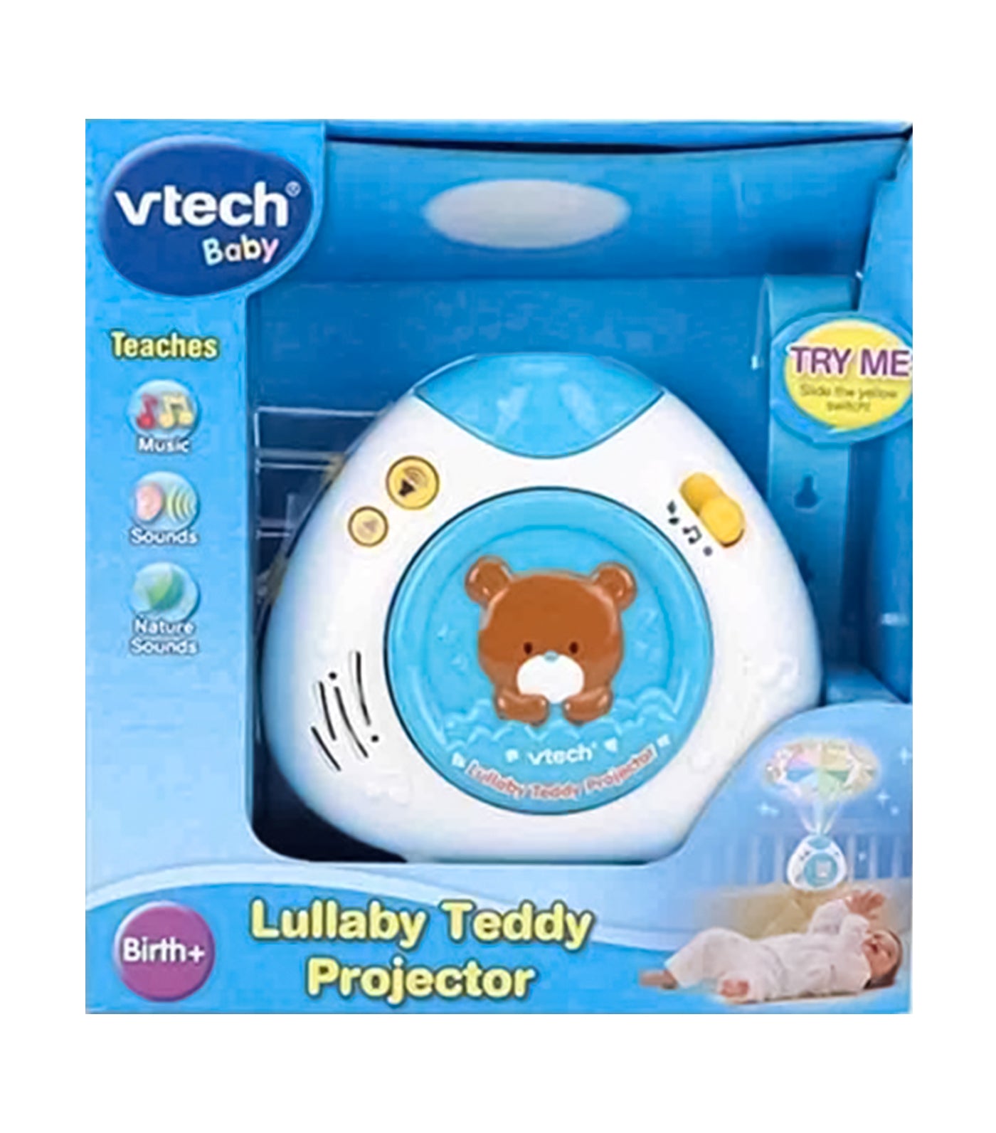 vtech lullaby teddy projector - blue
