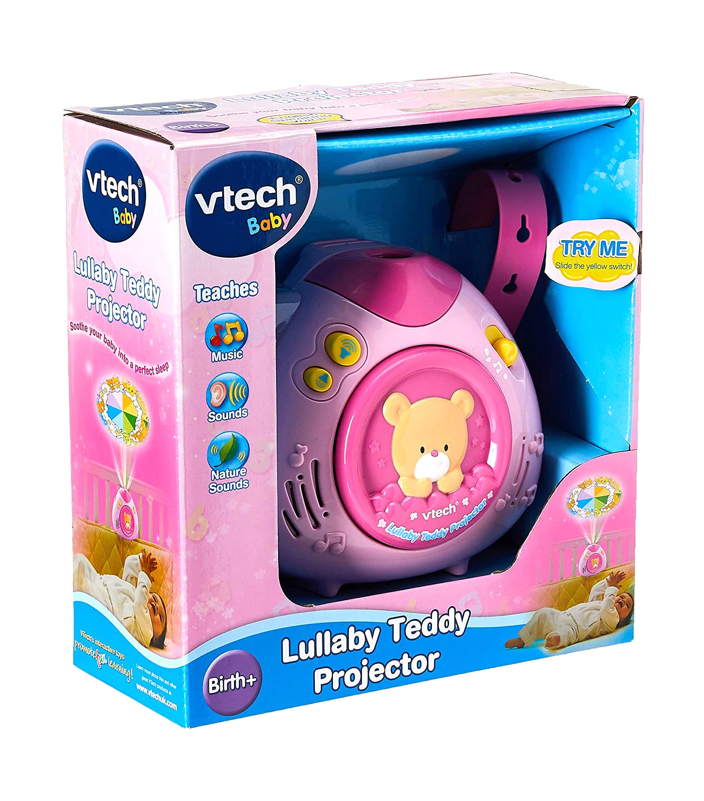 vtech pink lullaby teddy projector