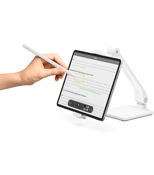 HoverBar Duo Mobile and Tablet Stand White
