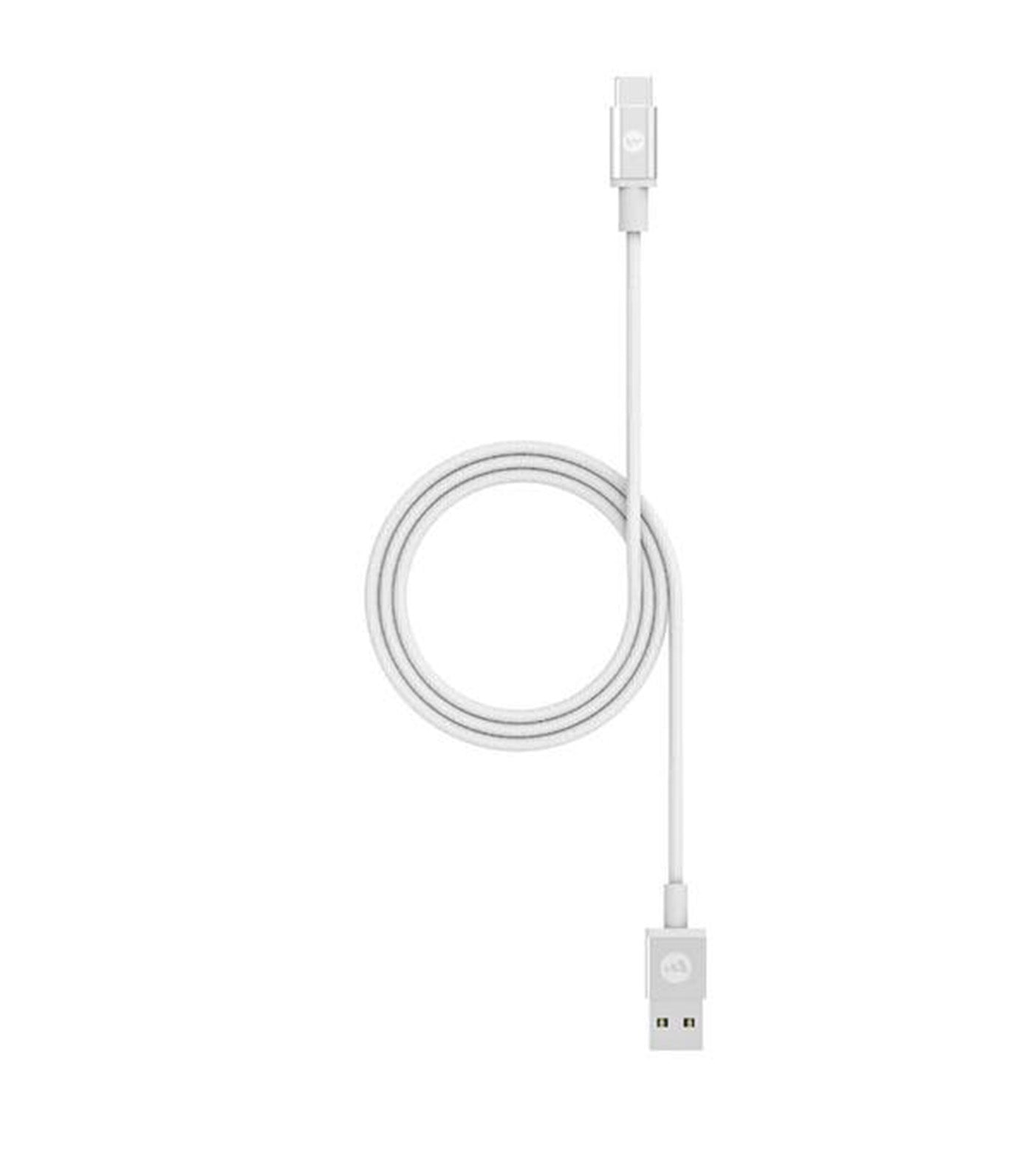 USB-A to USB-C Cable White