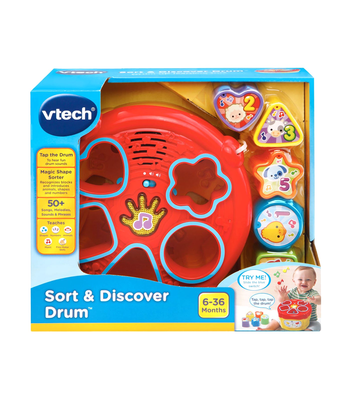 vtech sort and discover drum