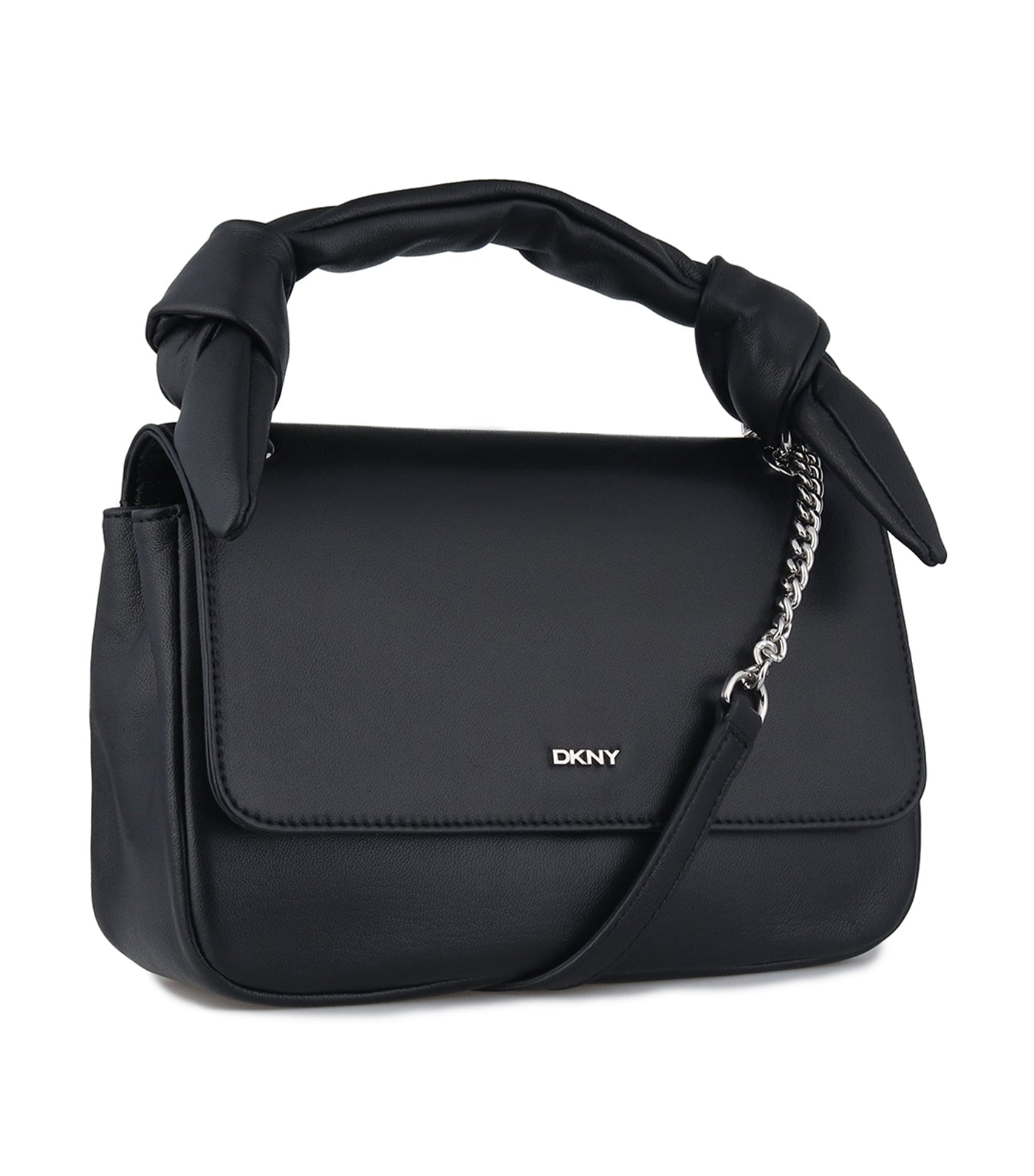 Update 140+ dkny black leather shoulder bag best xkldase.edu.vn