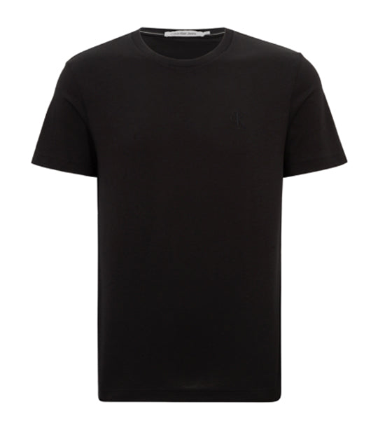 Men's Smooth Cotton Solid Crewneck T-Shirt Black