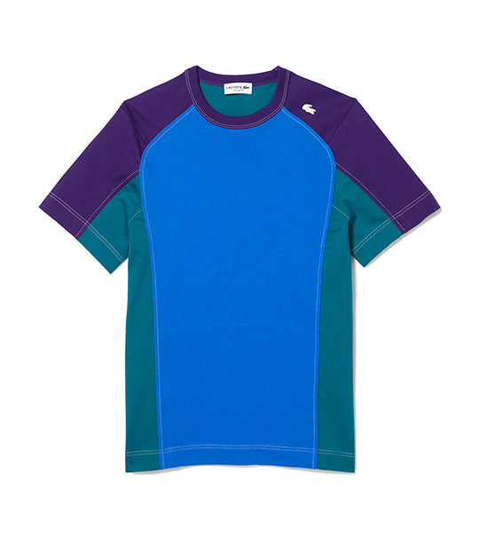 Men's Héritage Regular Fit Color-Block Stretch Piqué T-Shirt Marina/Danube/Samui