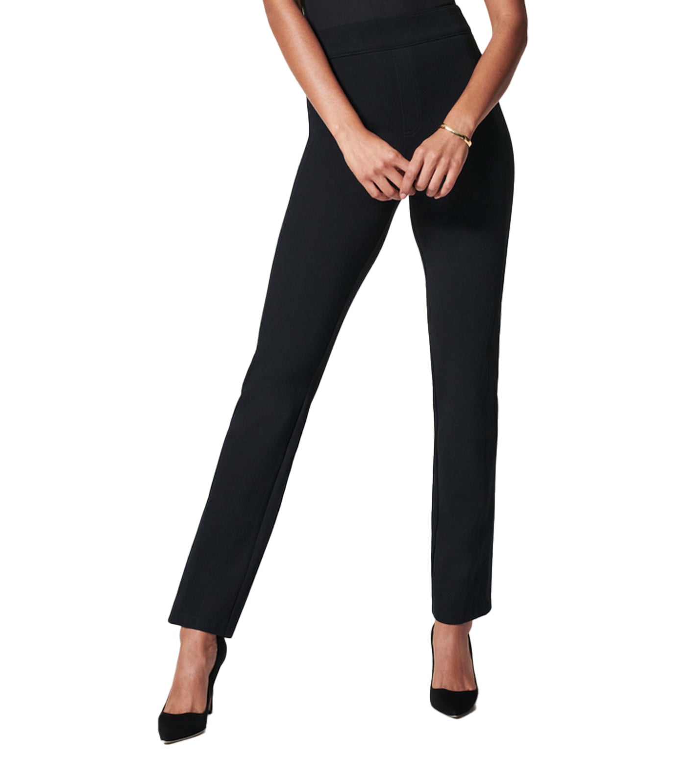 Spanx The Perfect Pant, Slim Straight Classic Black – On the Go Boutique LLC