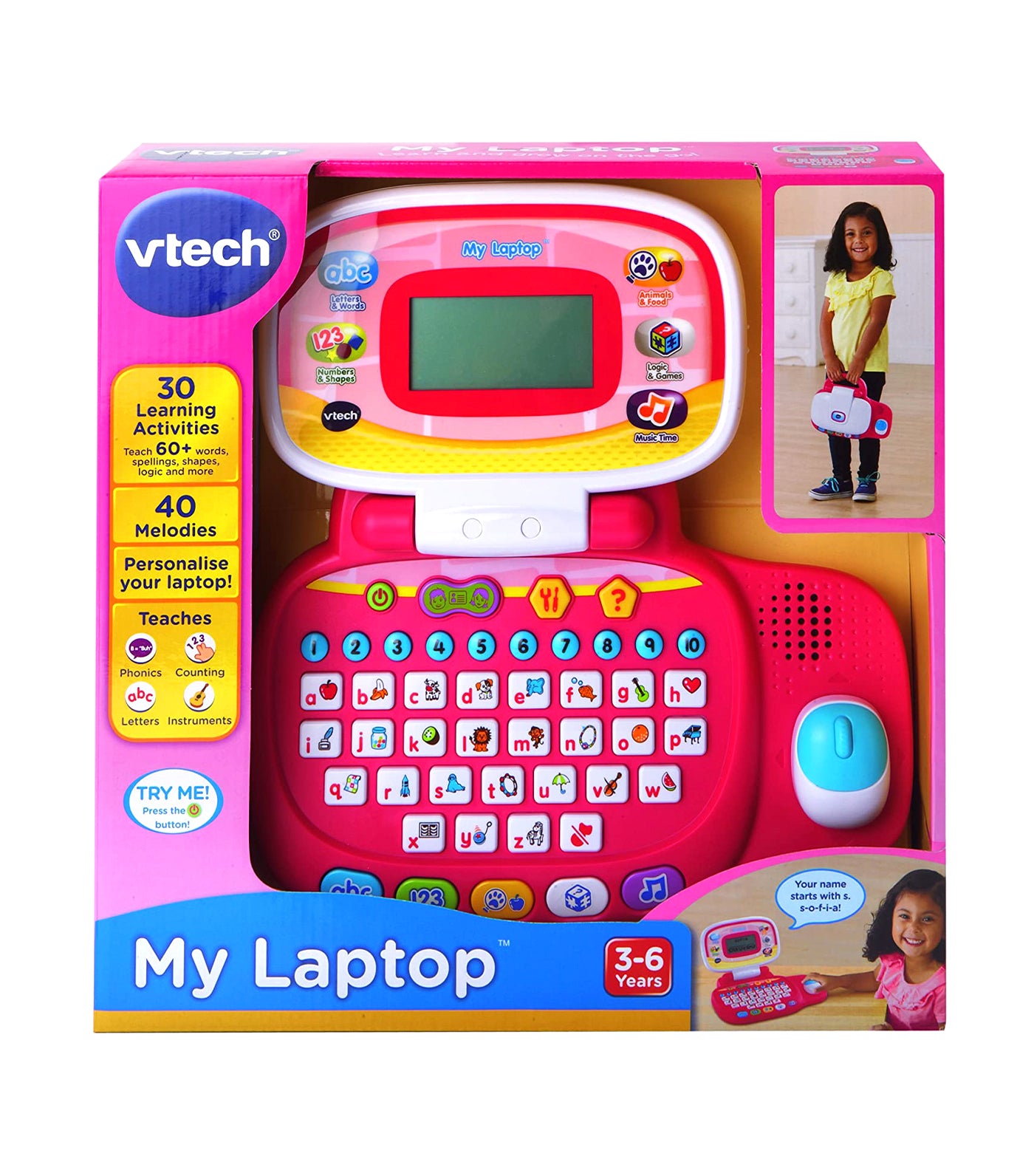 vtech my laptop - pink