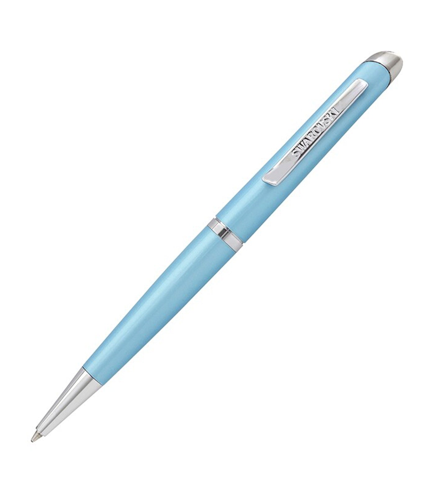 swarovski crystal starlight ballpoint pen, light blue