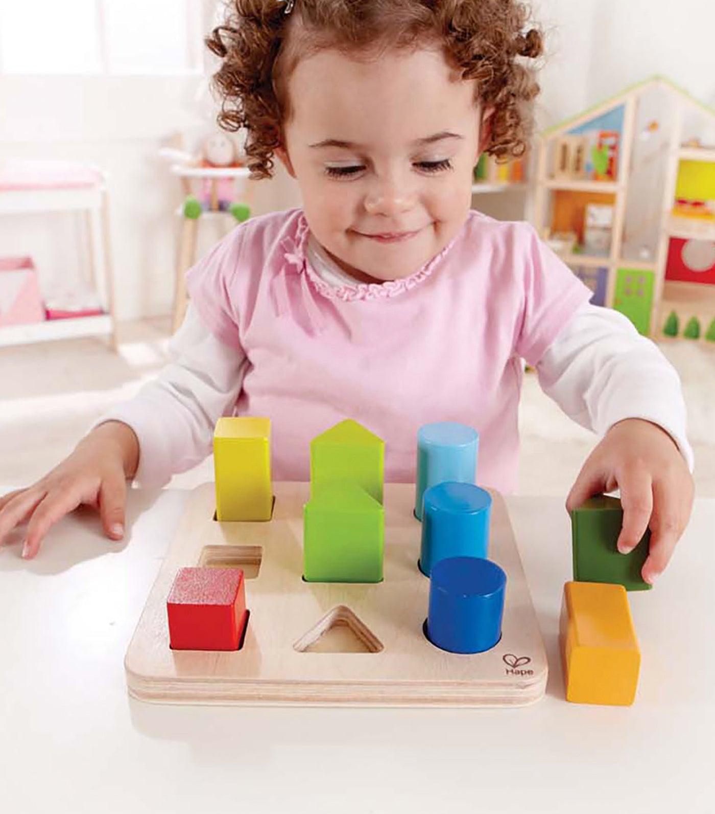 hape color and shape sorter