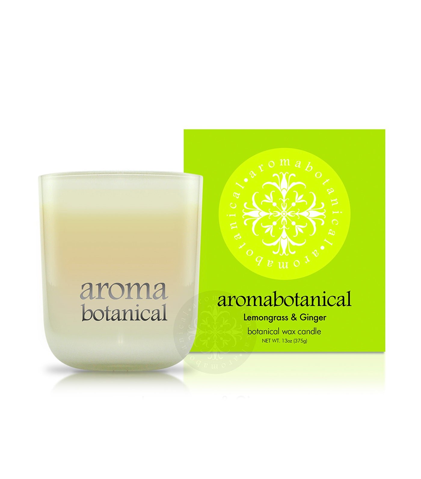 aromabotanical lemongrass & ginger 375g candle