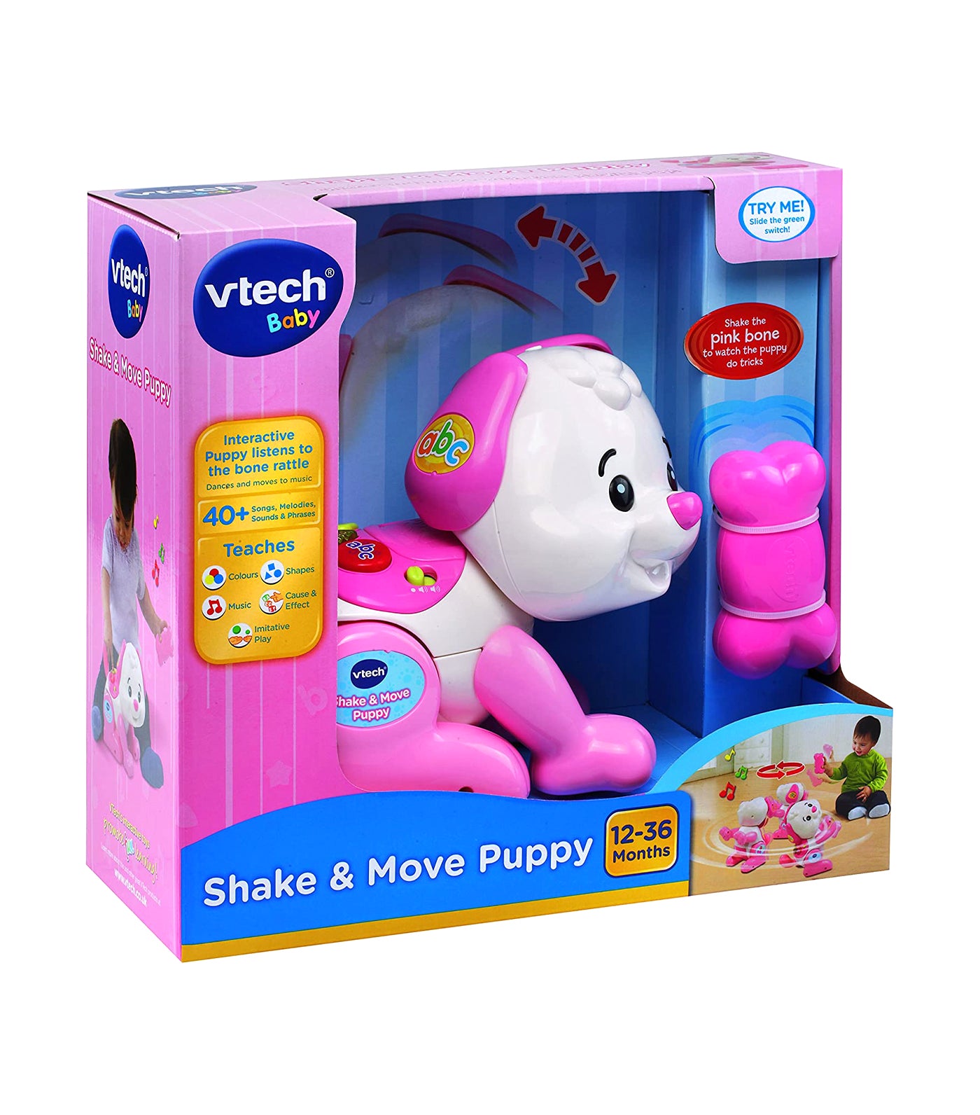 vtech pink shake and move puppy 
