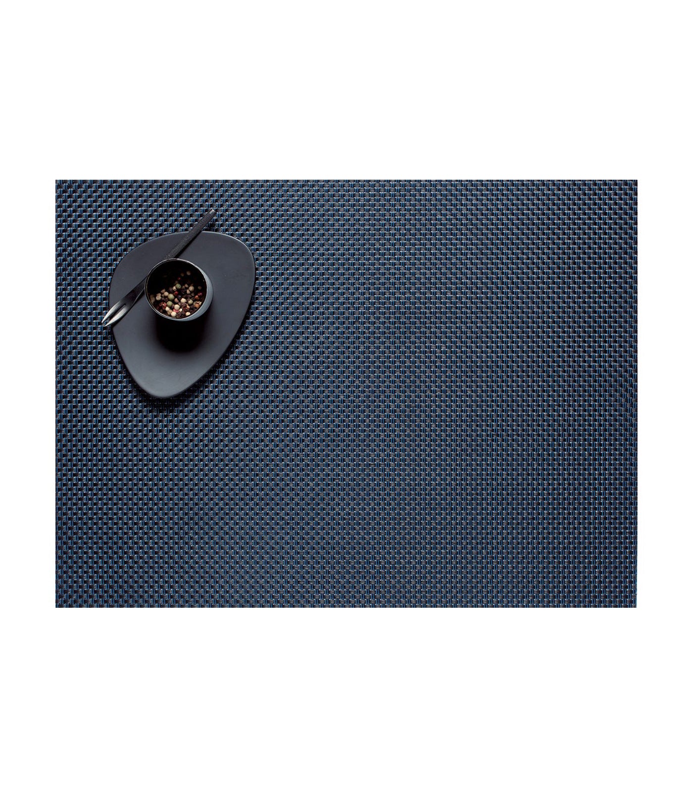 Basketweave Rectangle Placemat - Navy