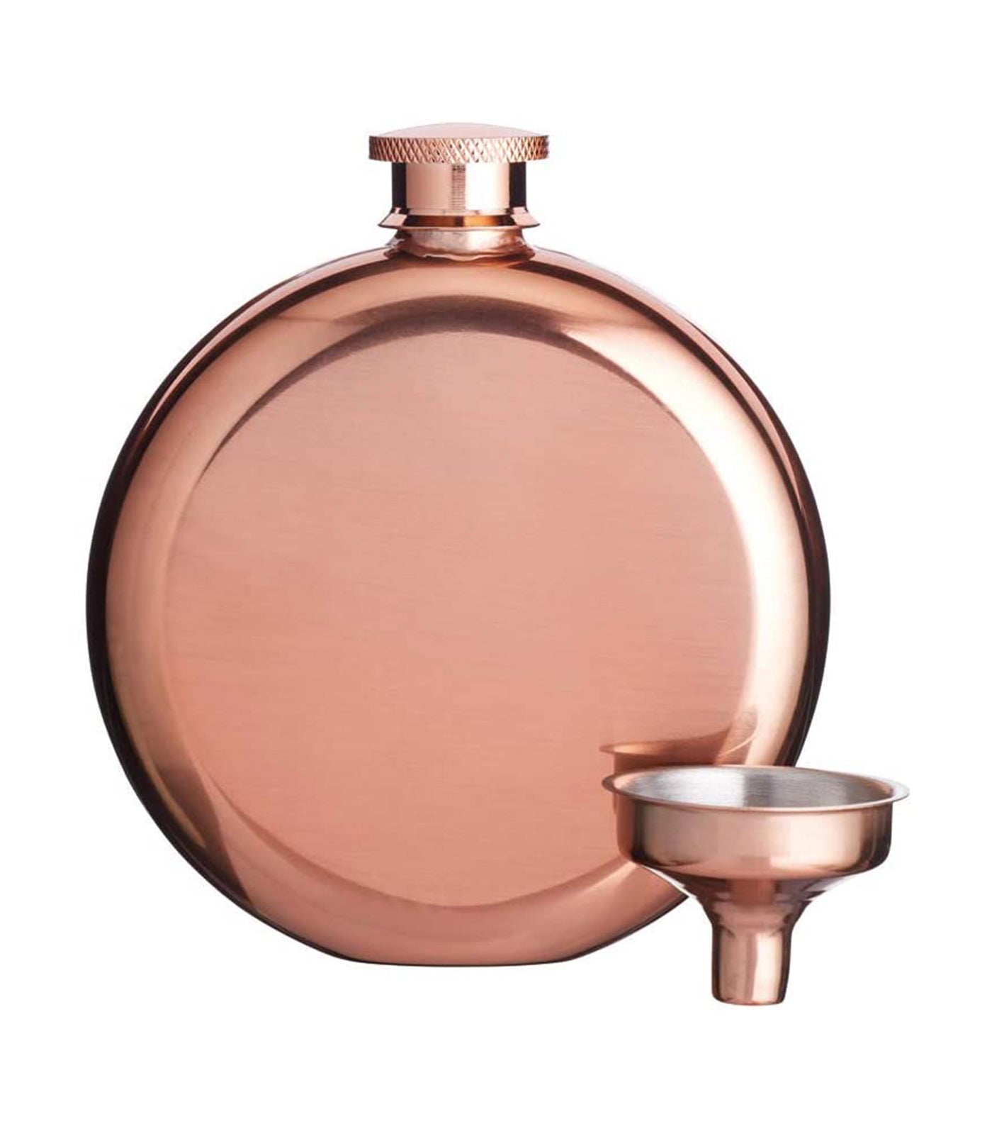 BarCraft Stainless Steel Copper Finish Hip Flask