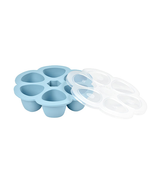 beaba multiportions™ 3oz silicone tray - blue