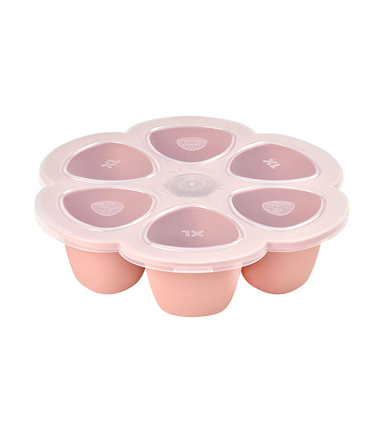 beaba multiportions™ 5oz silicone tray - pink