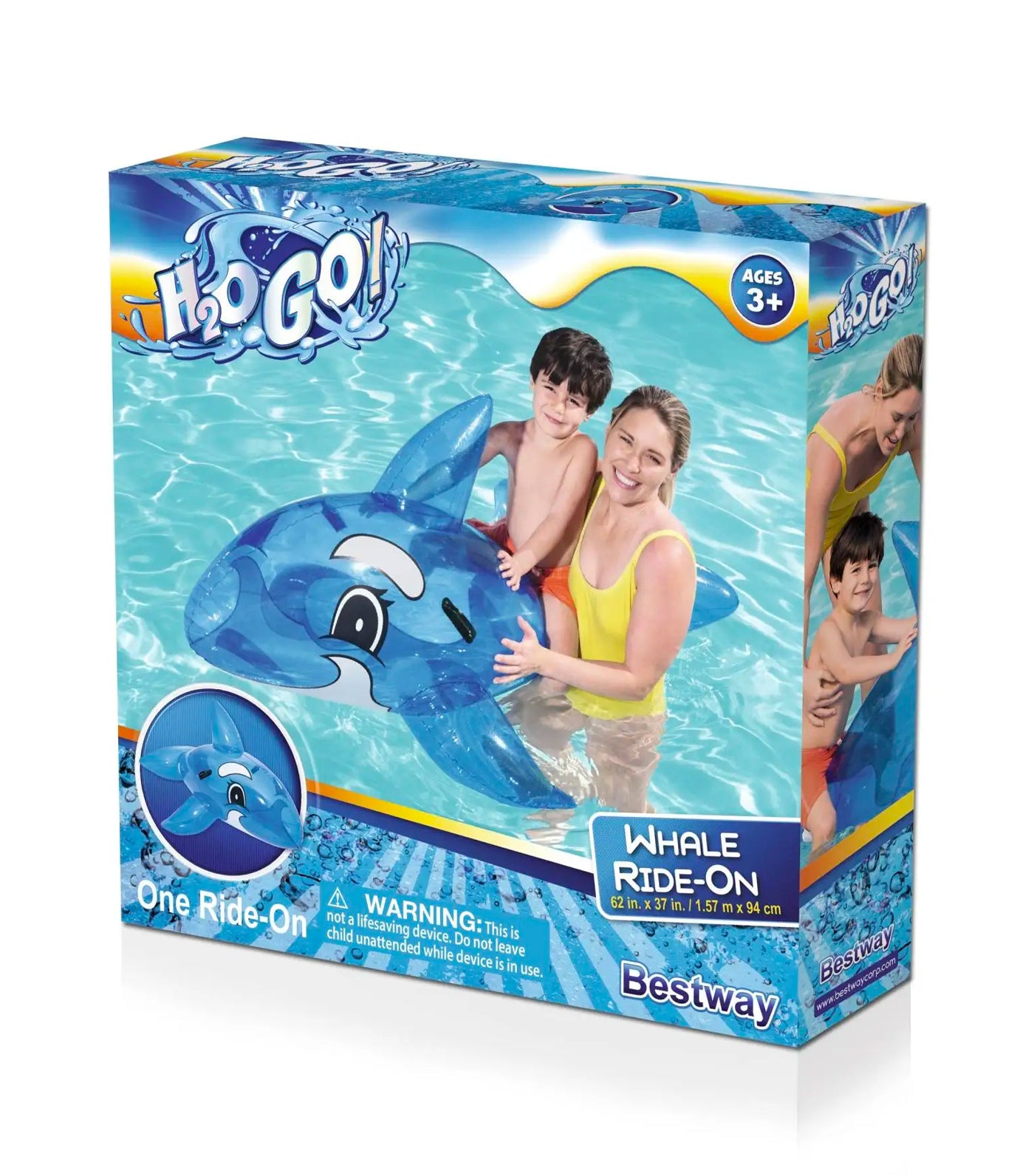 Bestway H2OGO!® Whale Ride-On Pool Float