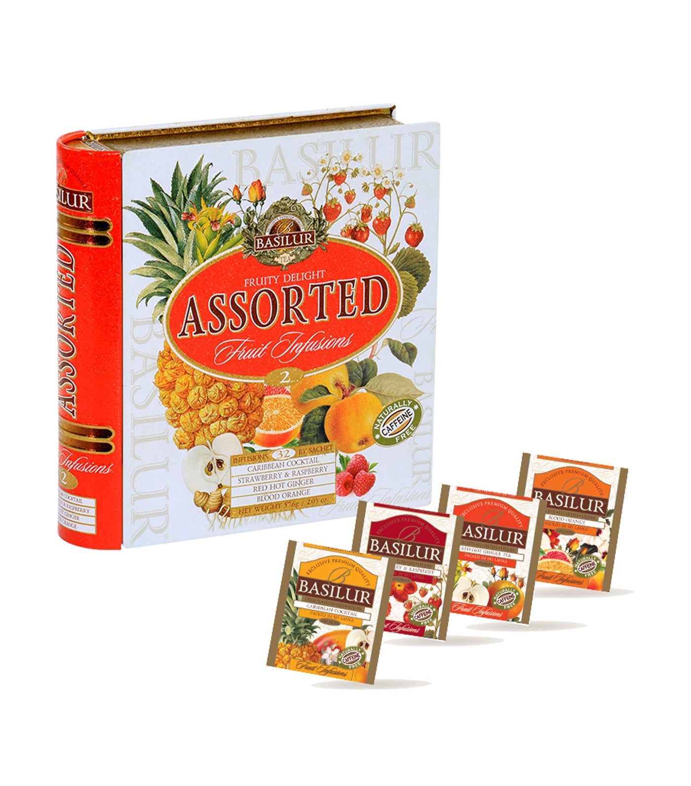 Basilur Fruity Delight Tea Book - 32 Tea Bags