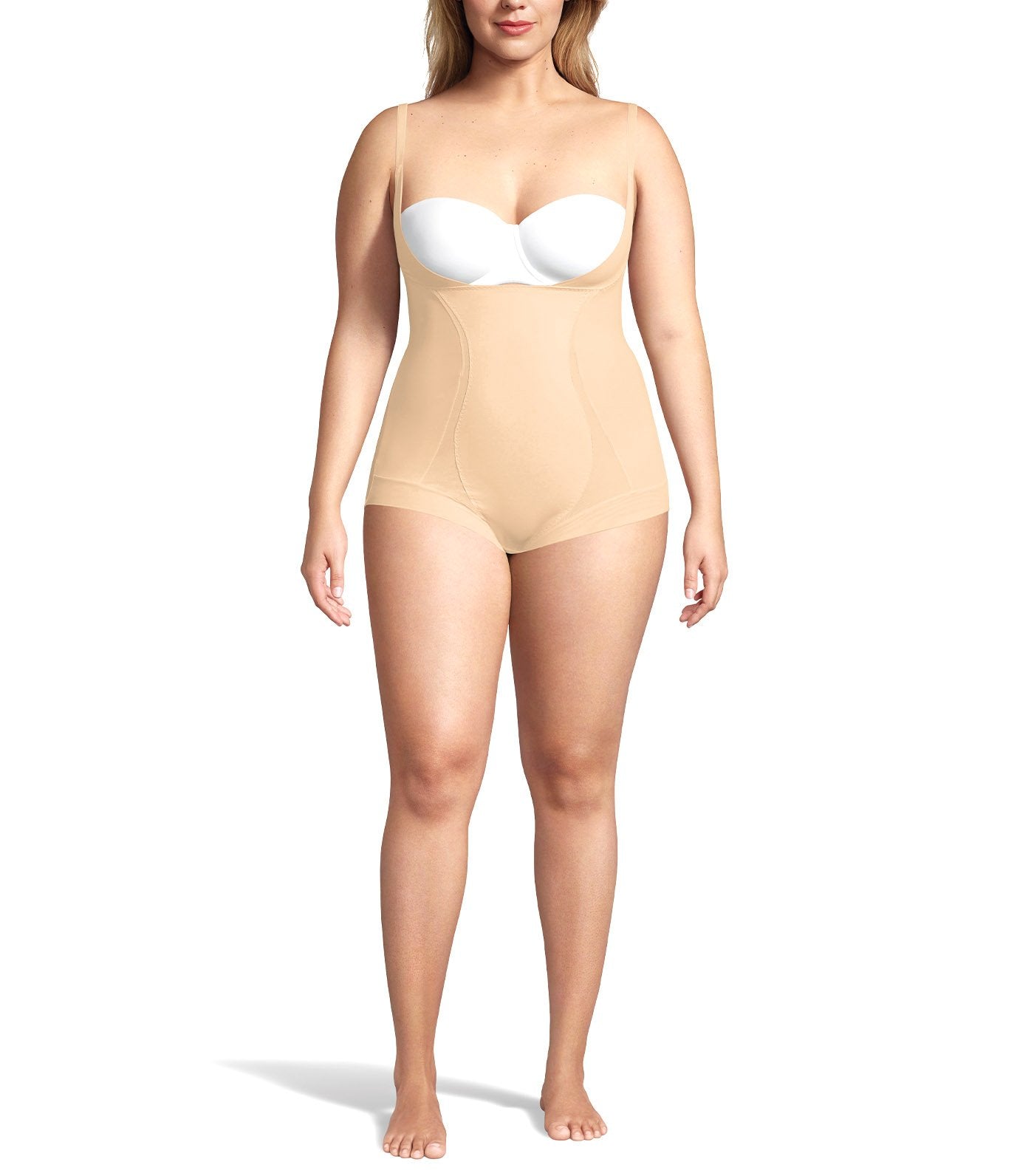 Maidenform Women Firm Foundations Built-In Bra Body Shaper With Cool  Comfort Fabric And Anti-Static