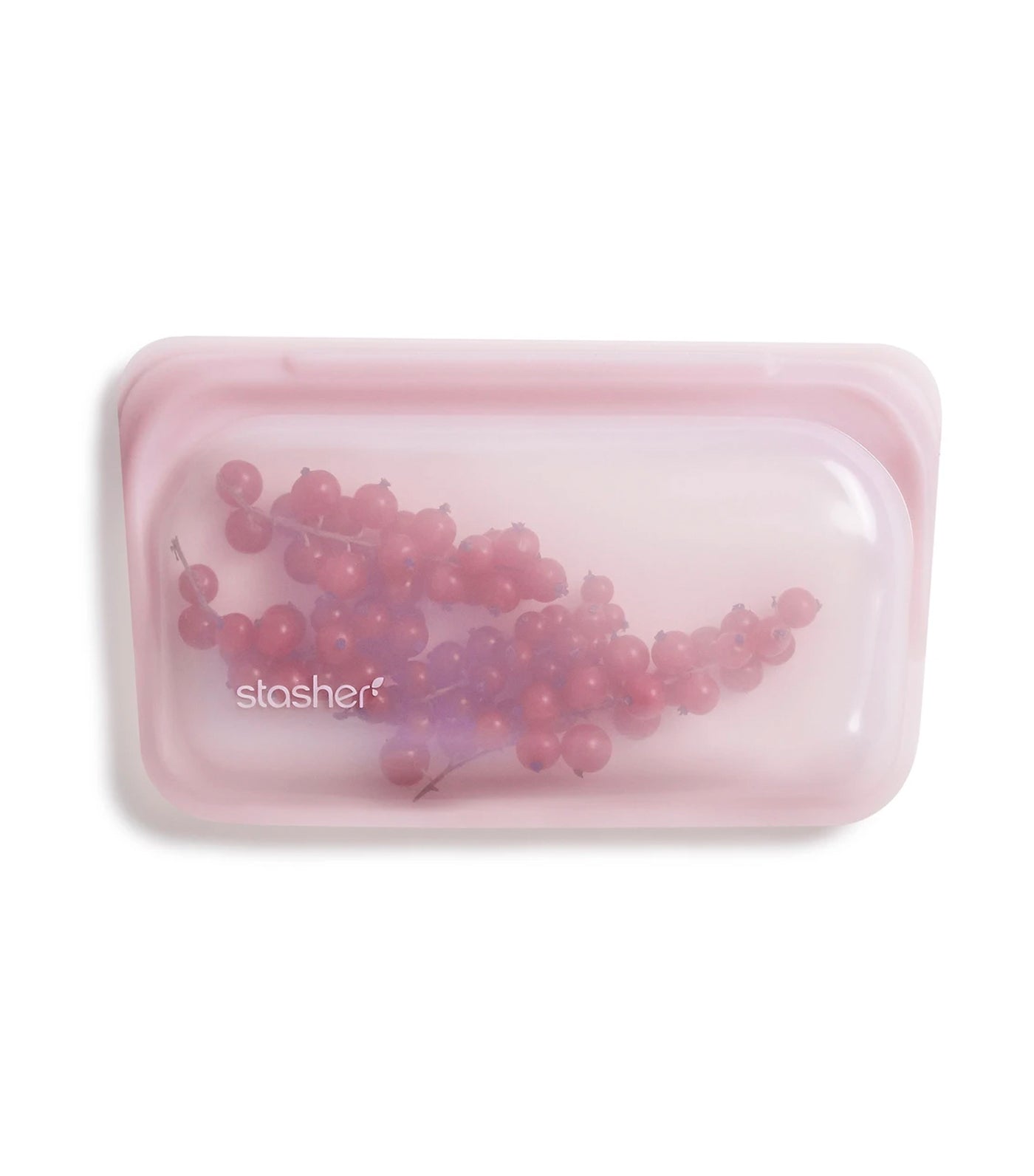 Stasher Reusable Silicone Snack Bag - Rose Quartz