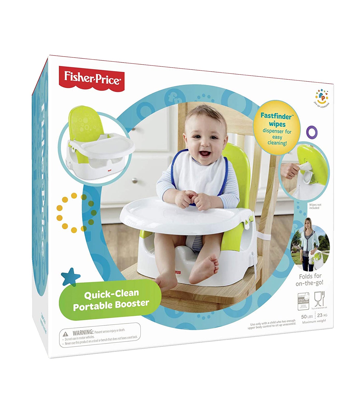 fisher-price quick clean 'n go booster