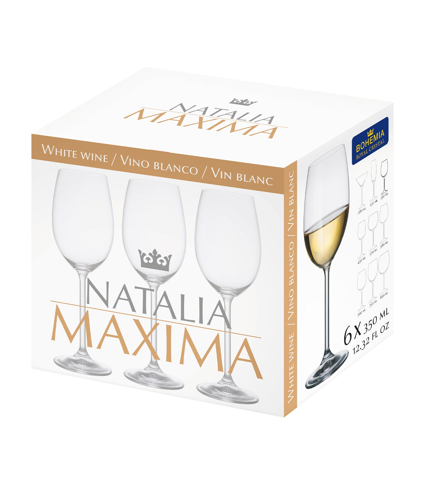 Natalia Maxima White Wine Set of 6