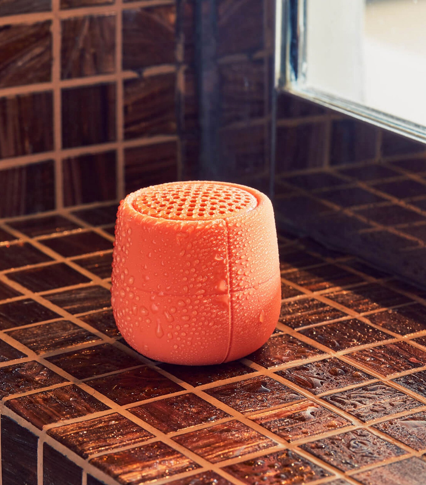Mino X Water-Resistant Bluetooth Speaker Orange