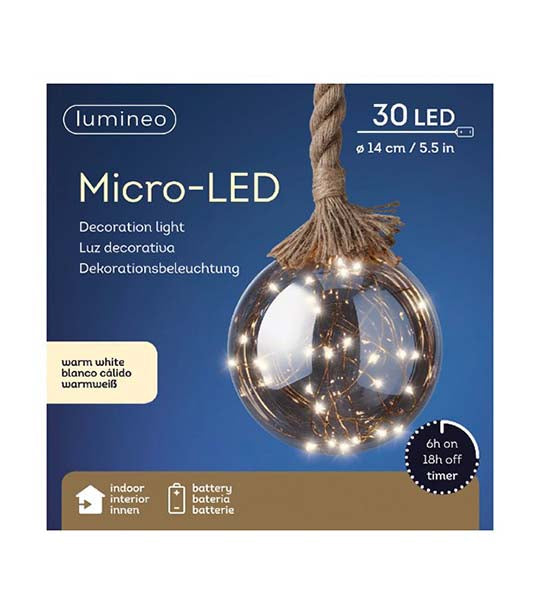 kaemingk micro led ball with rope