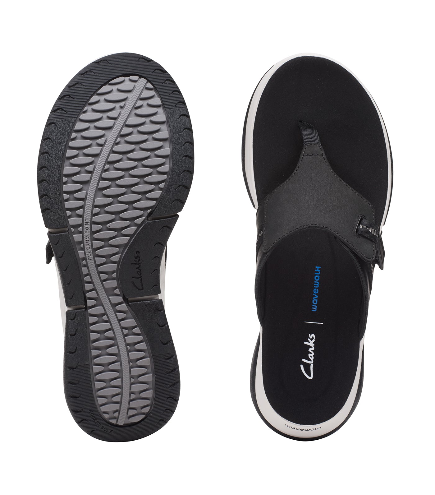 Clarks wave walk ladies flip flops sale