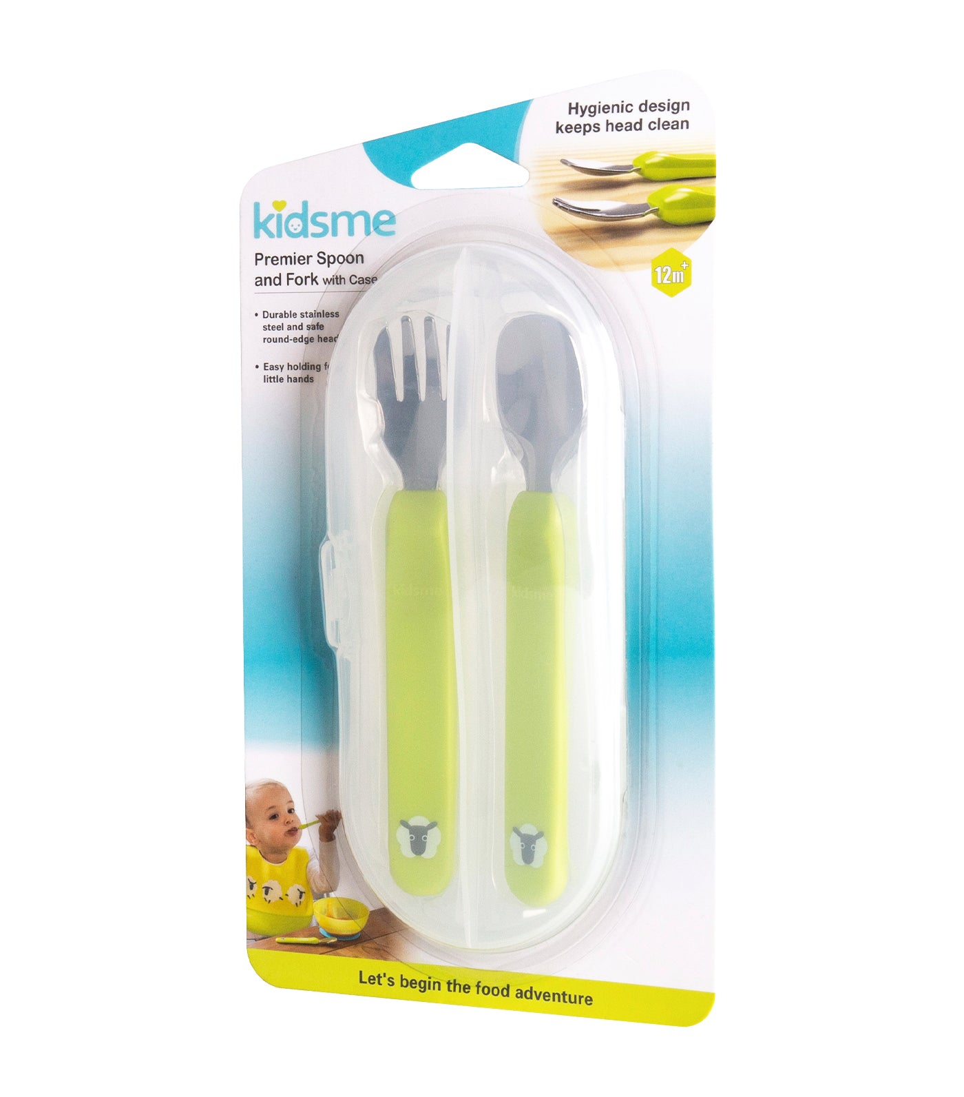 Premier Spoon and Fork with Case Lime