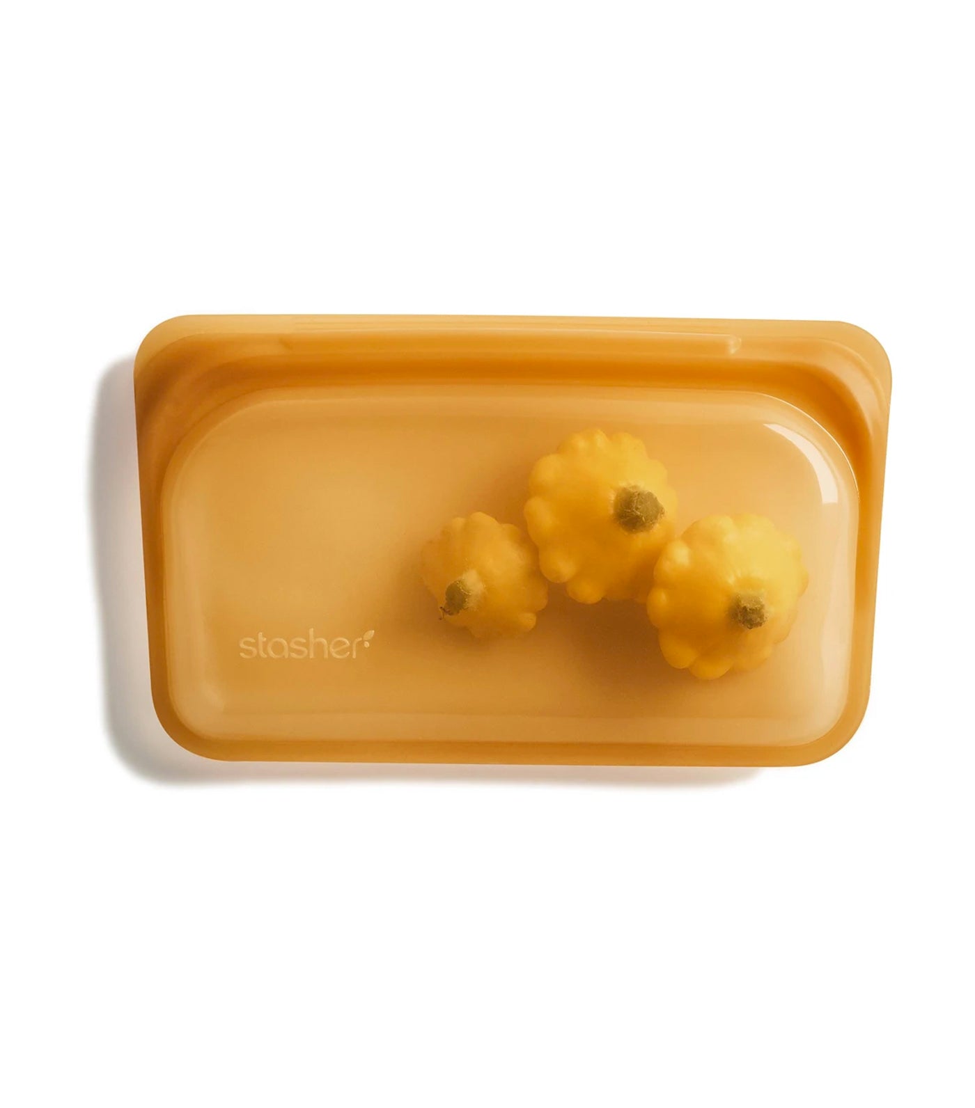 Stasher Reusable Silicone Snack Bag - Honey