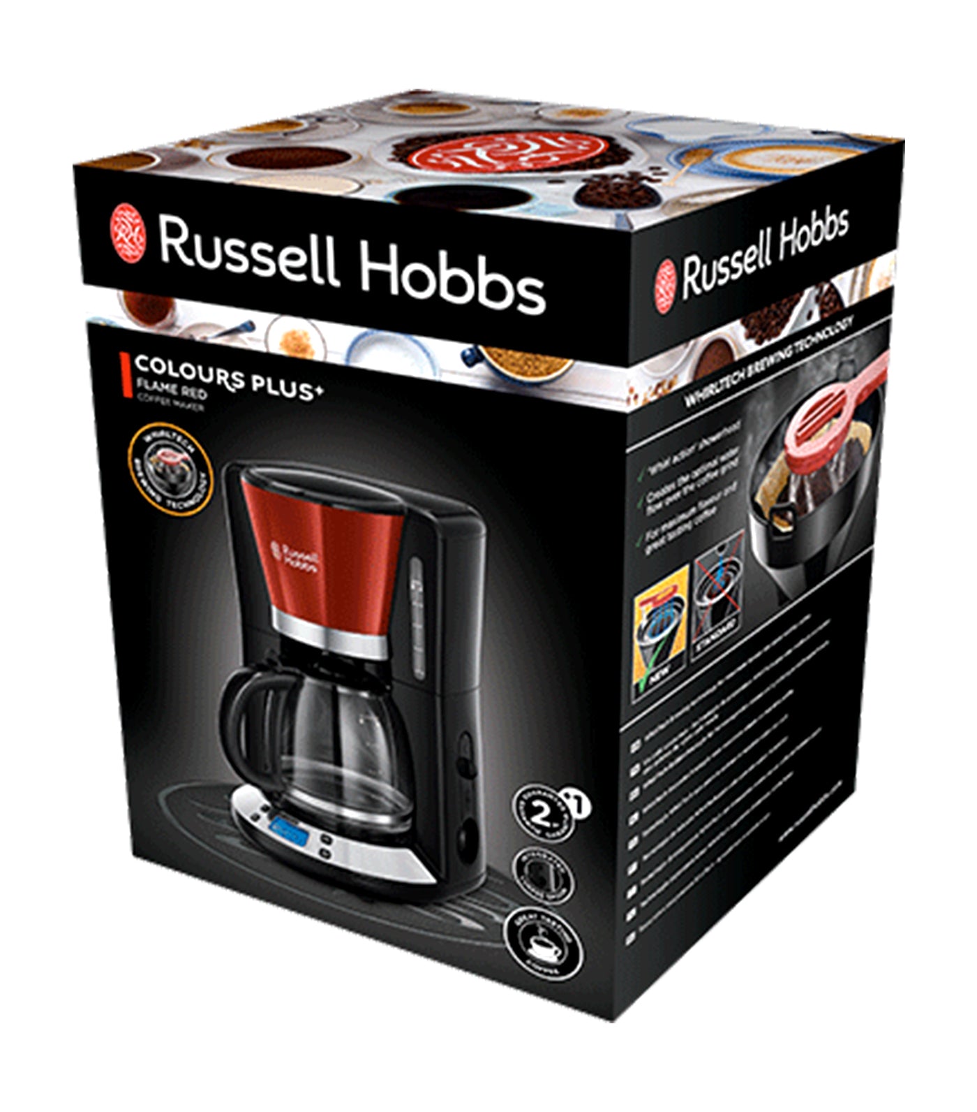 Colours Plus+ Coffee Maker - Flame Red