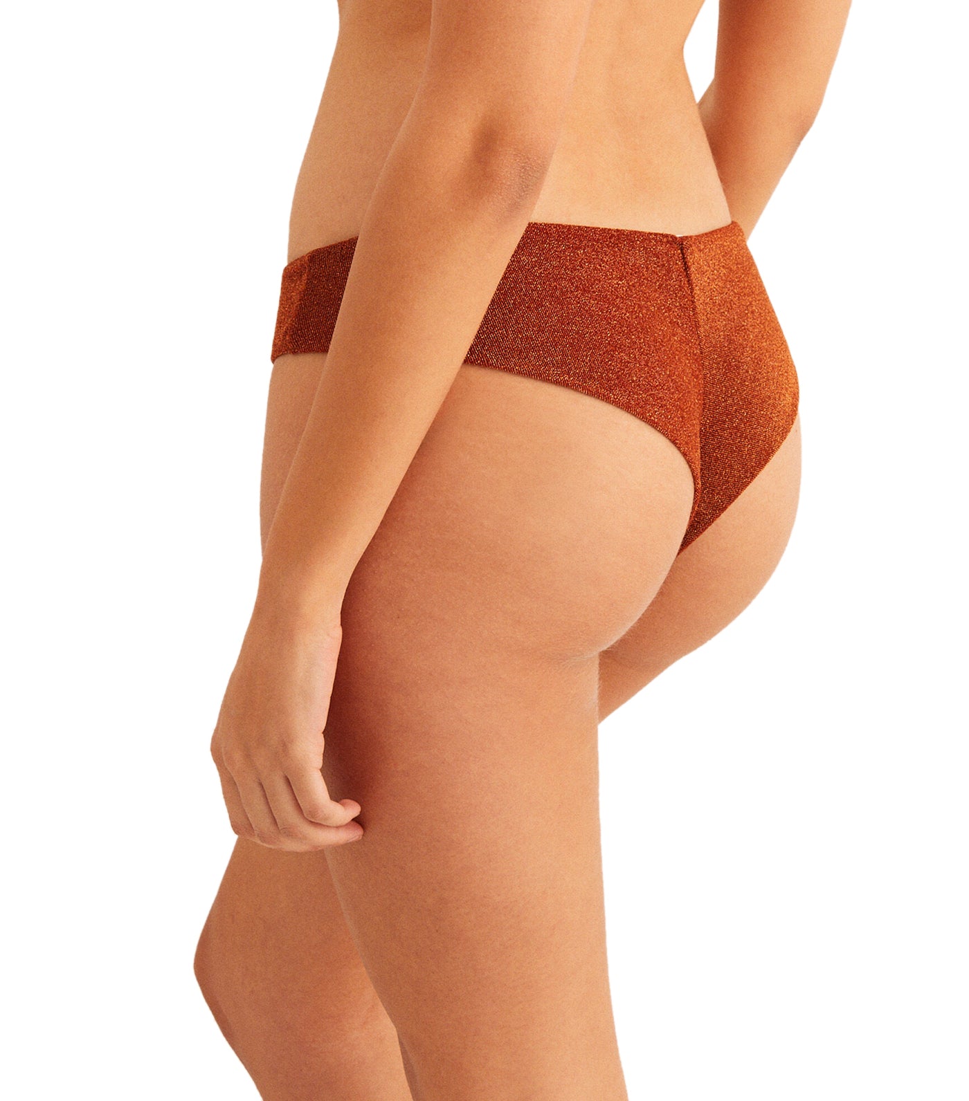 Shiny Brazilian Bikini Bottom Rust
