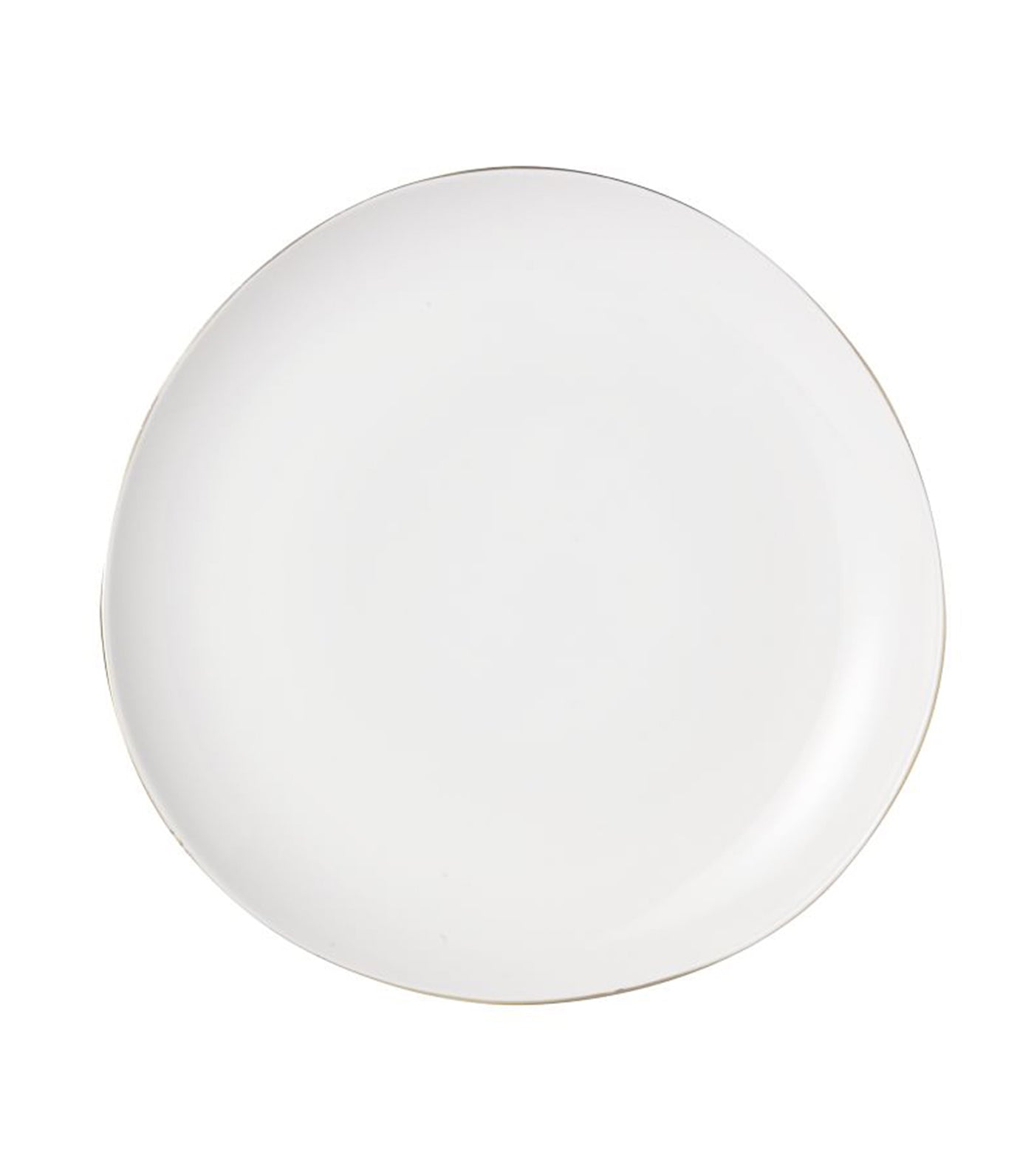 West Elm Organic Shaped Gold Rim Dinnerware Collection - Dinner Plate