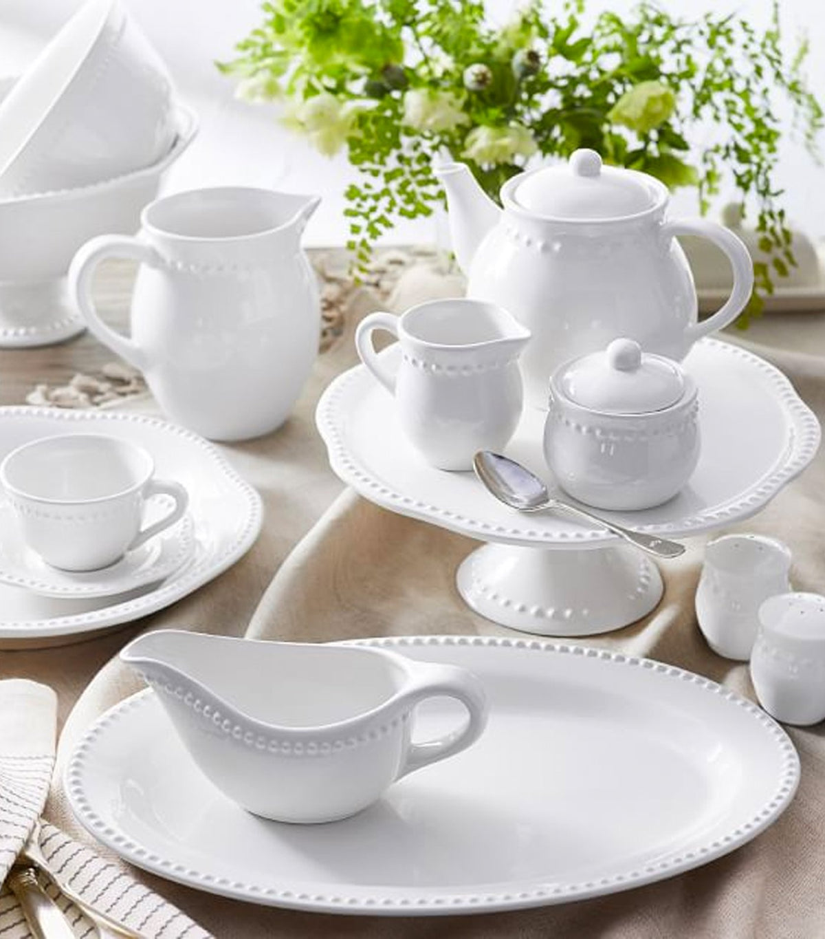 Pottery Barn Emma Dinnerware Collection White
