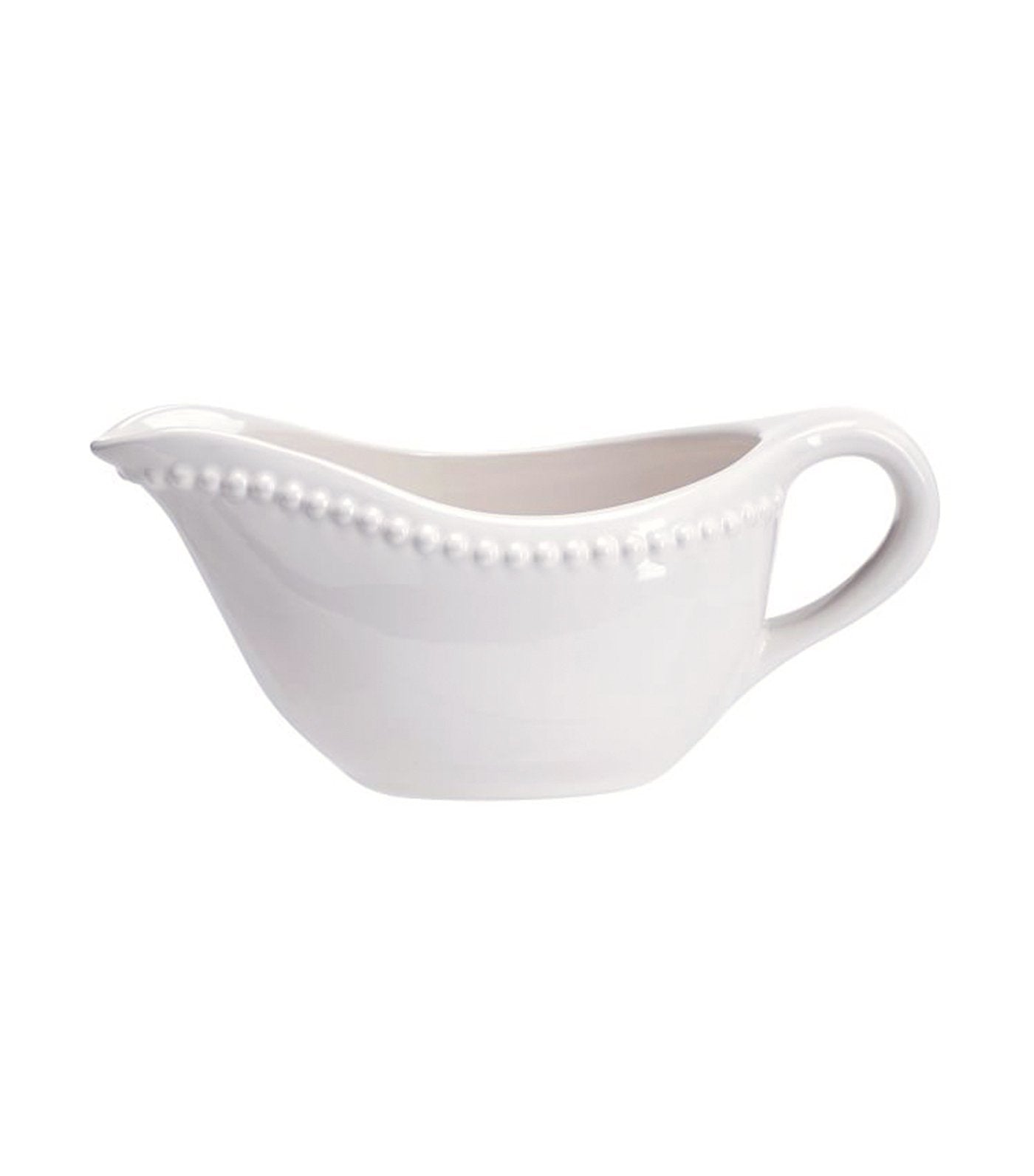 pottery barn emma stoneware beaded collection - white