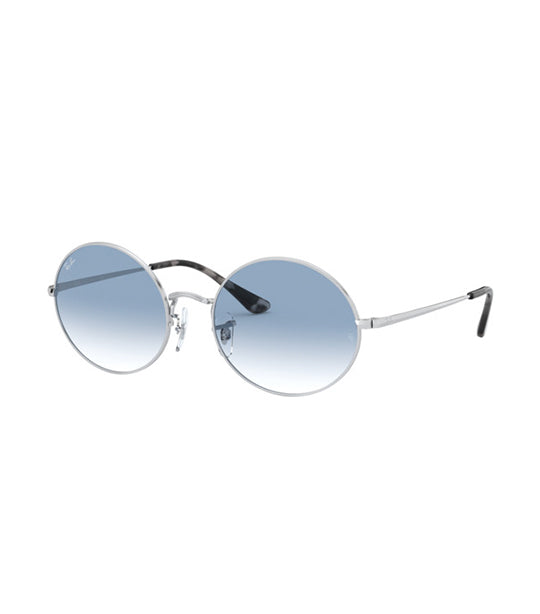 Ray ban hot sale oval silver