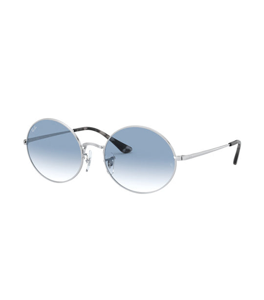 Oval Sunglasses 54 Silver