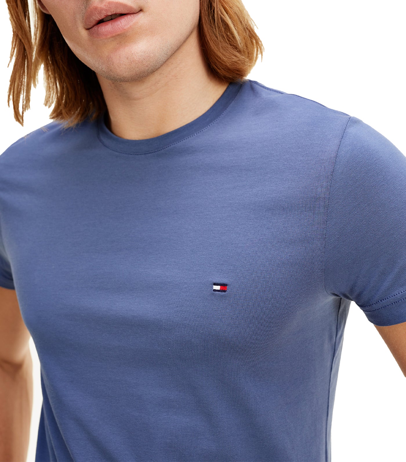 Men's Organic Cotton Jersey Slim Fit T-shirt Washed Ink